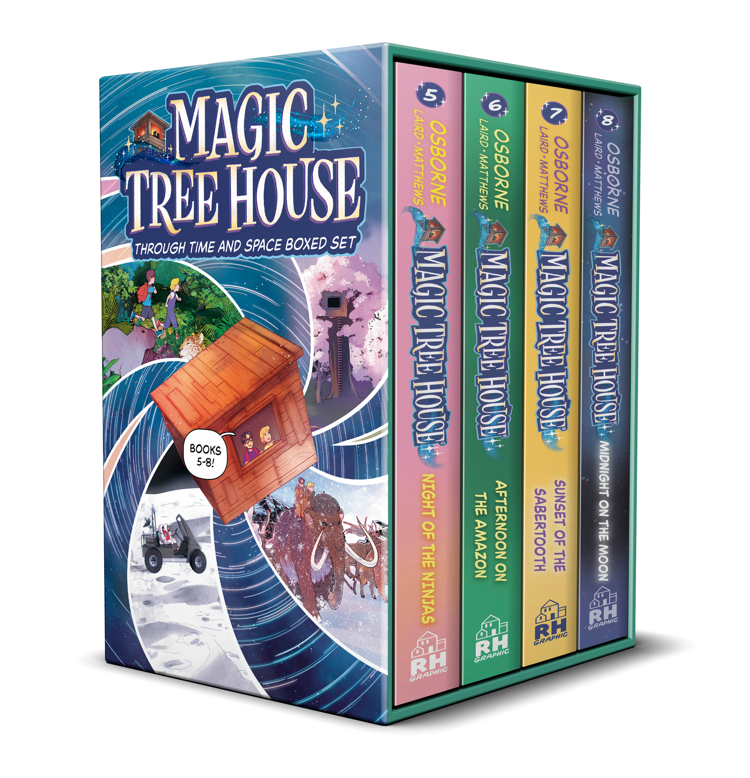 Magic Tree House Through Time And Space Boxed Set: Graphic Novels 5 8