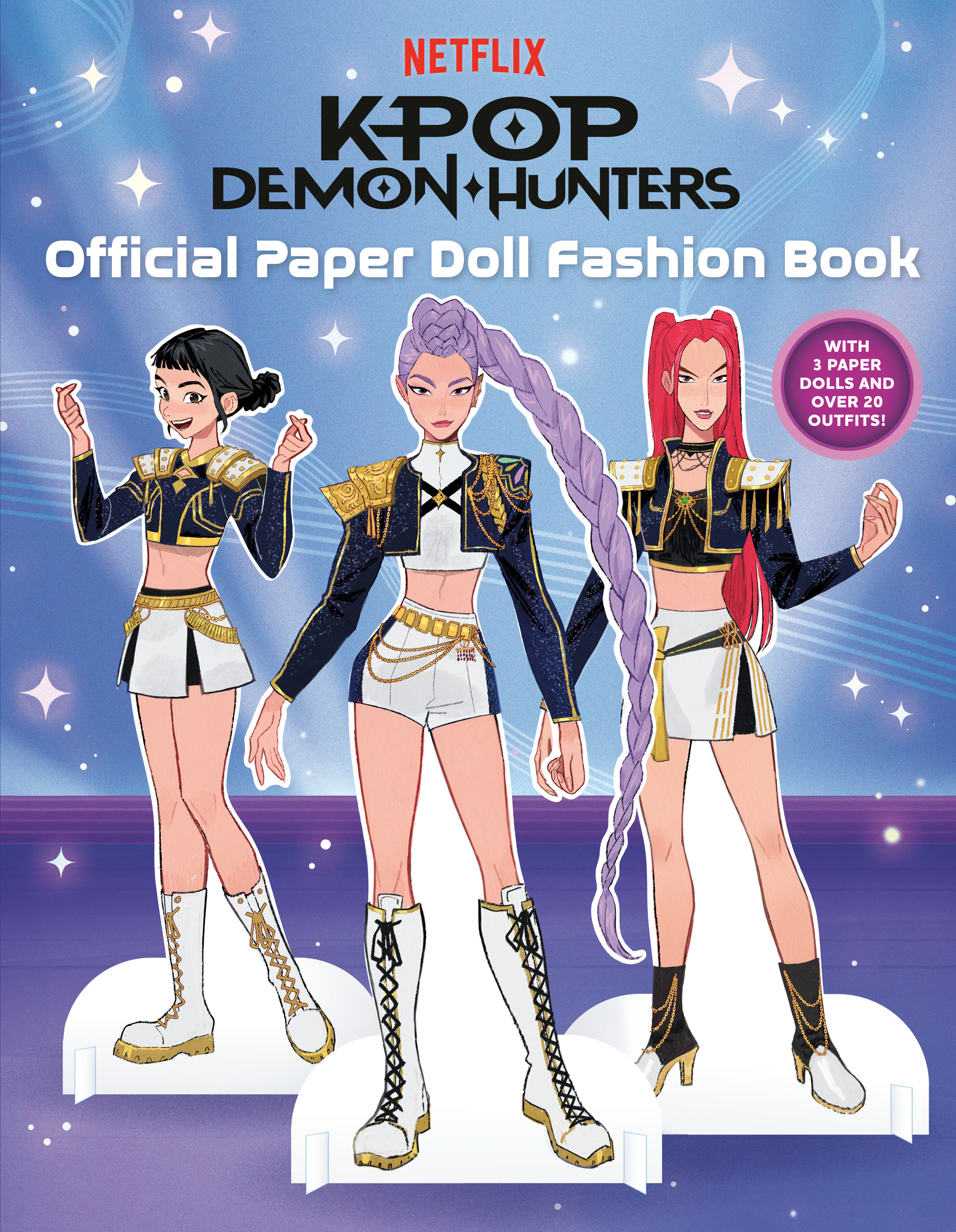 K Pop Demon Hunters Official Paper Doll Fashion Book