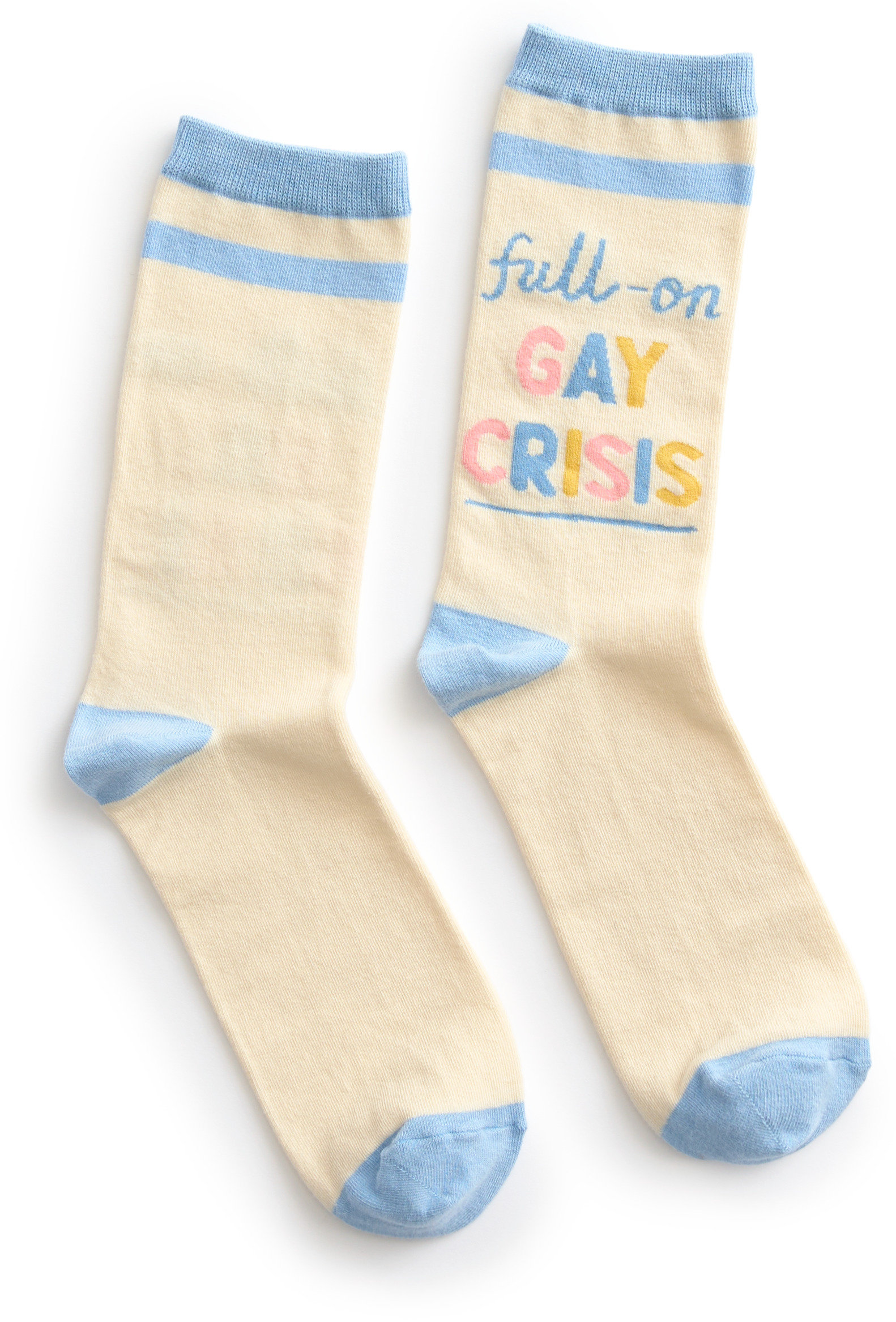 Heartstopper: Full On Gay Crisis Socks   Large
