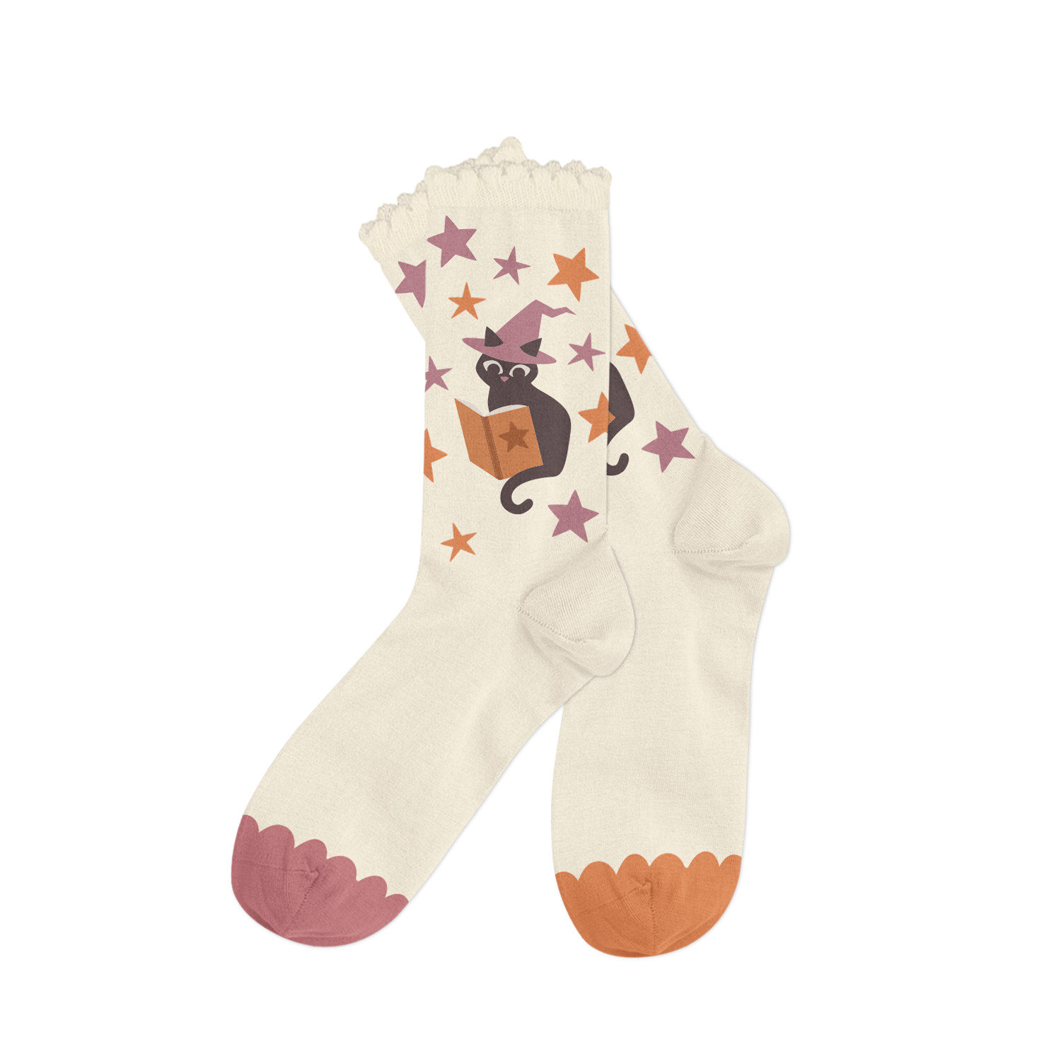 Witchy Cat Socks   Large