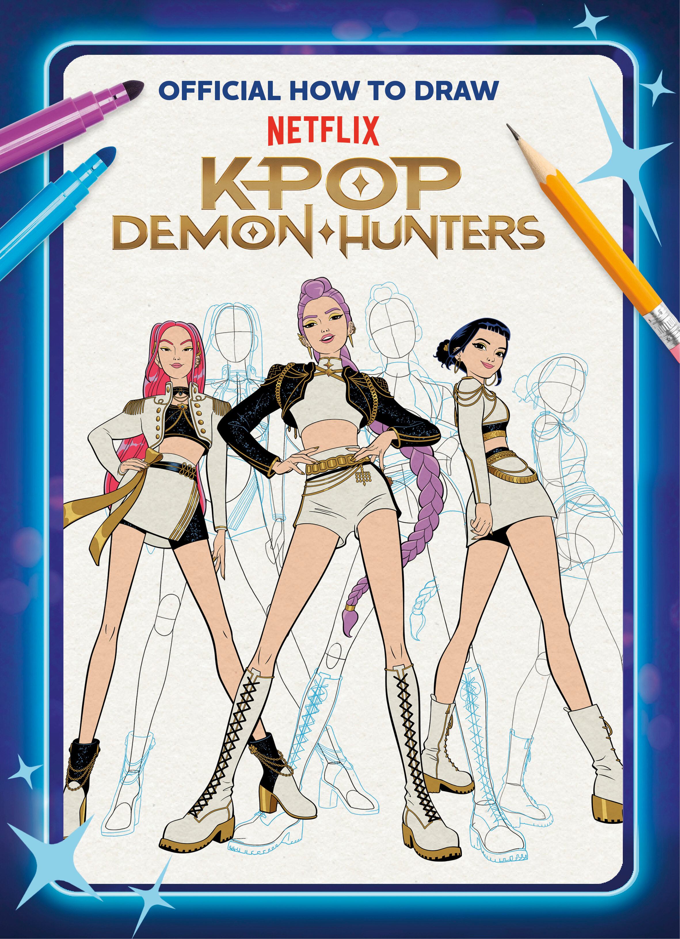 Official How To Draw Netflix K Pop Demon Hunters