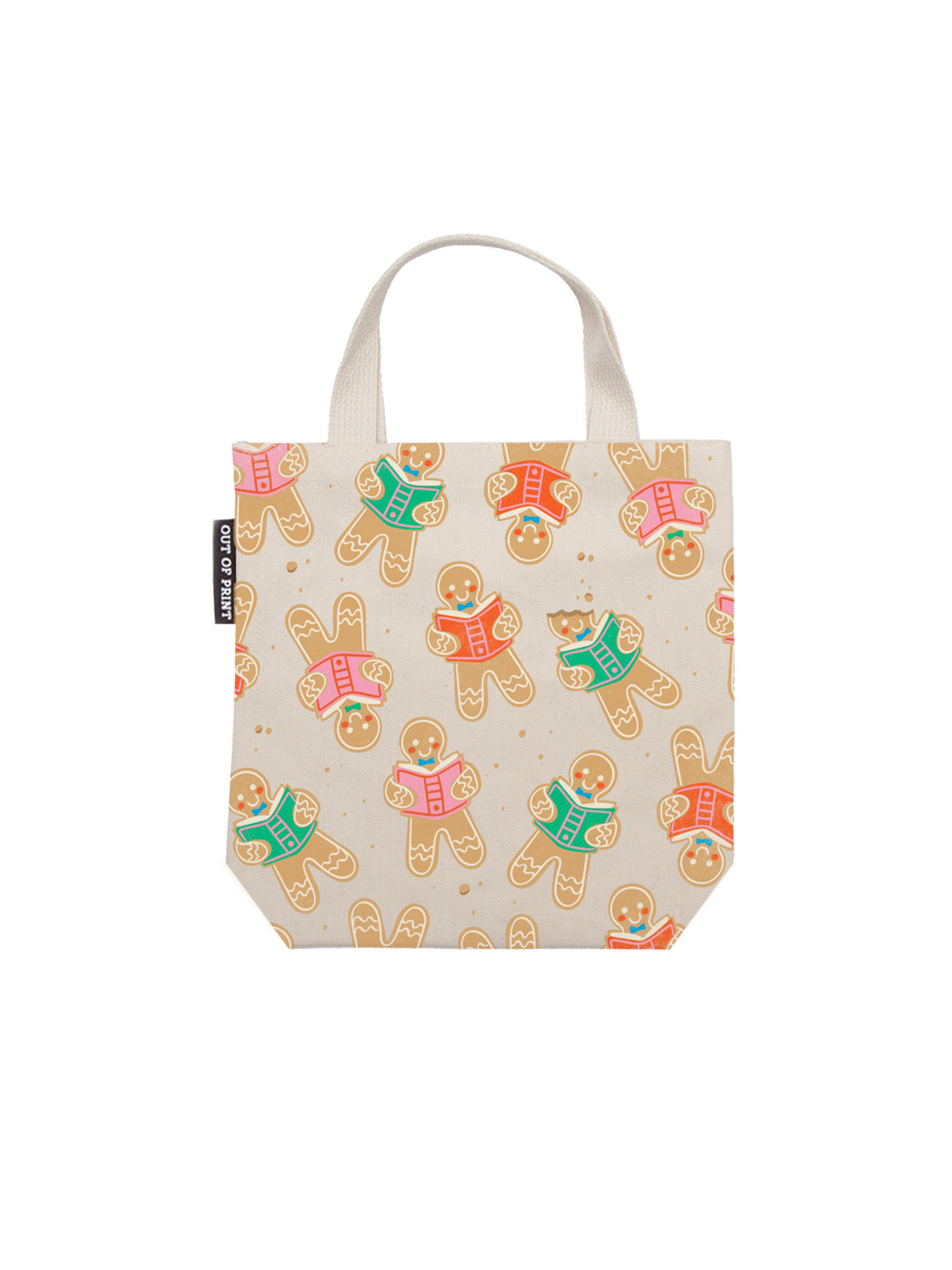 Gingerbread Book Club Mini Tote Bag